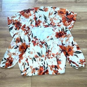 LIKE NEW beautiful floral orange dress